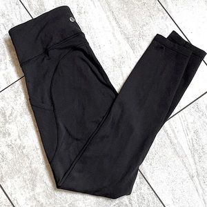 High rise LULULEMON ATHLETICA.BLACK SIZE 6 FULL LENGTH 🖤🖤
